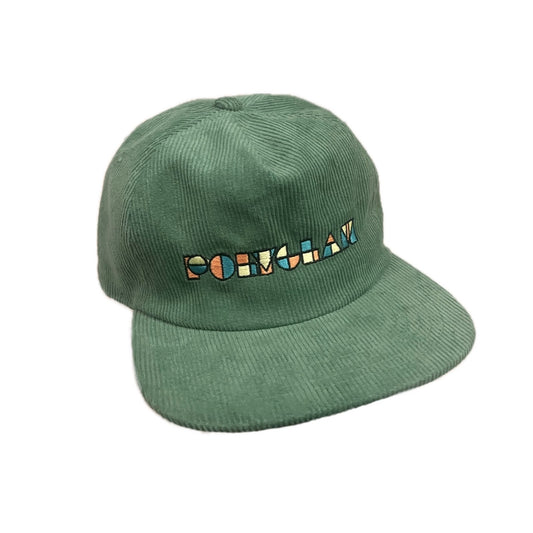 Embroidered Corduroy Hat